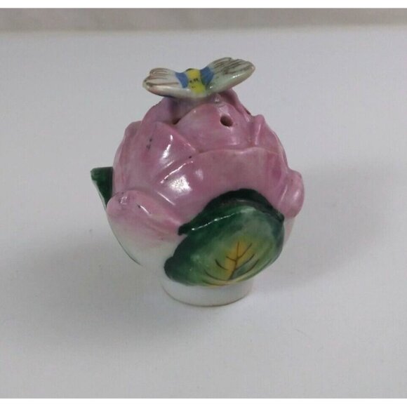 Vintage Butterflies On Rose Buds Under Archway 2.25" Salt & Pepper Shakers Japan - Picture 4 of 16